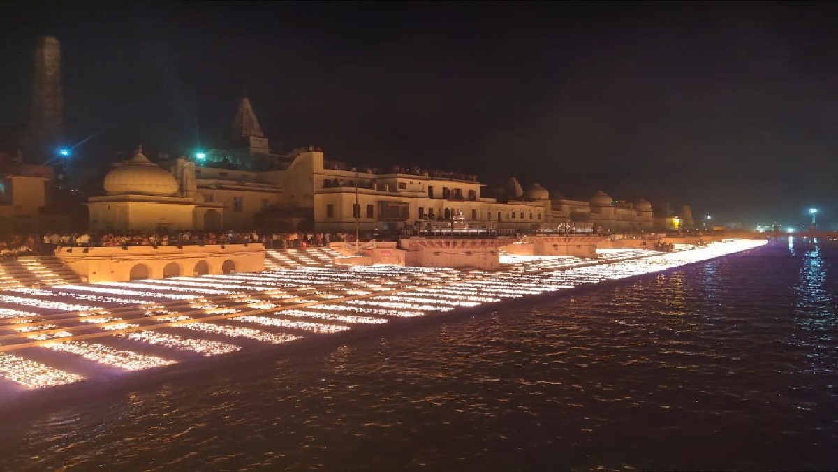 World record of Deepotsav of 6 lakh above in Ayodhya ram nagri