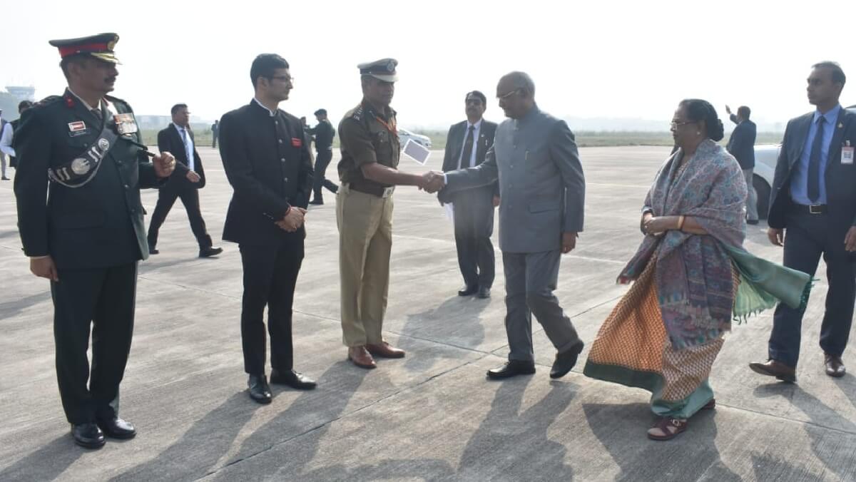 President Ramnath Kovind left for Delhi by plane