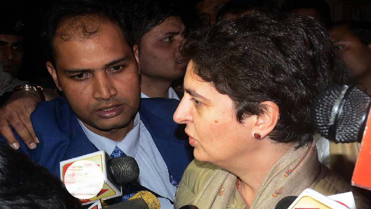 Priyanka Gandhi in Lucknow