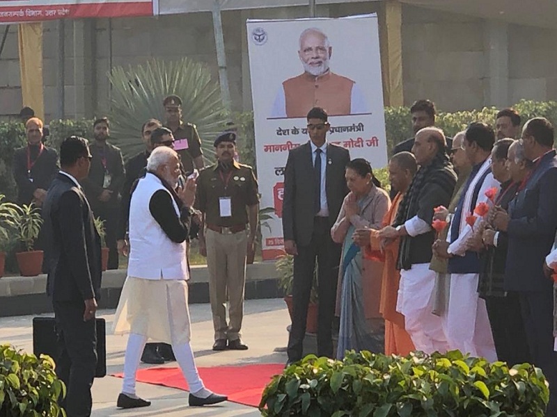 pm narendra modi in Lucknow visit