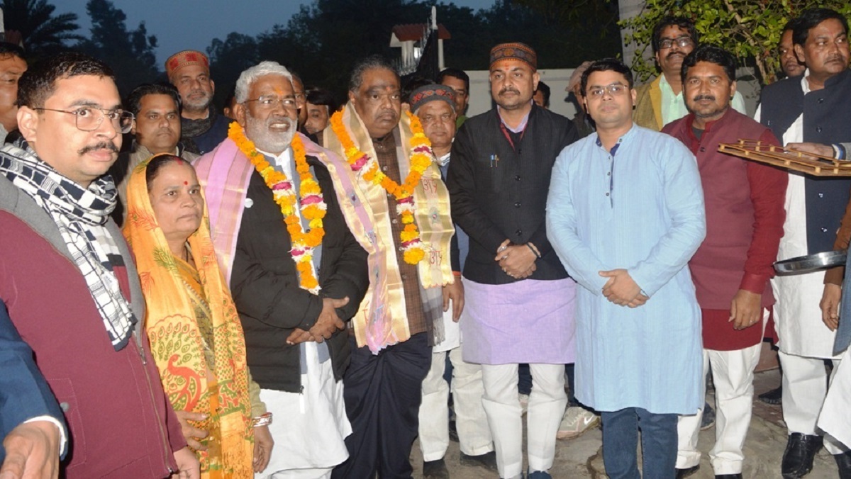 BJP state president Swatantra Dev Singh reached Banda