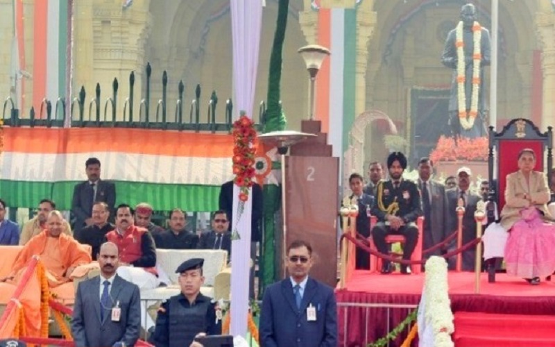 Flag hosting on republic day 2020 in Lucknow
