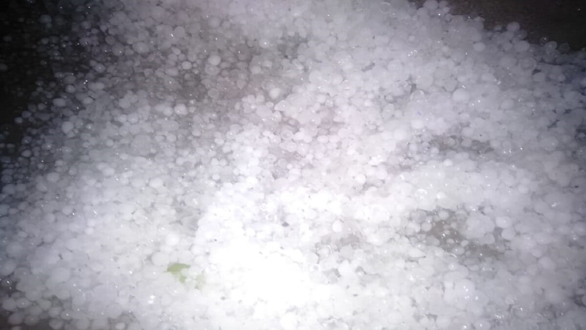 Hail fell with rain, two die due to lightning in Kanpur 