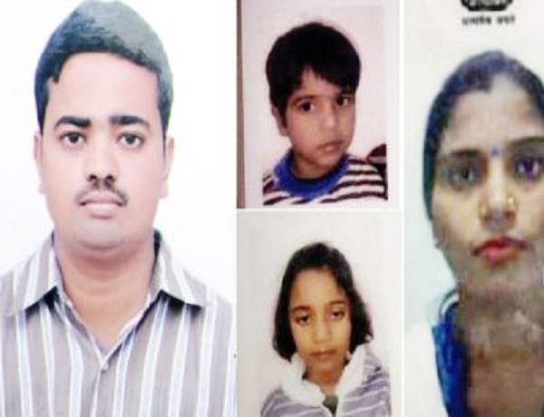 In Lucknow, a man hanged his life after killing his wife and children