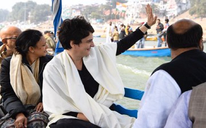 priyanka gandhi in varanshi