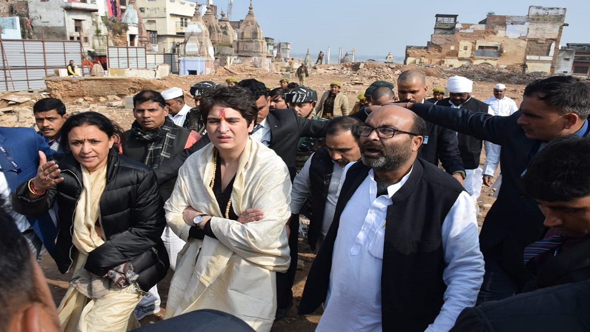 priyanka gandhi in varanshi