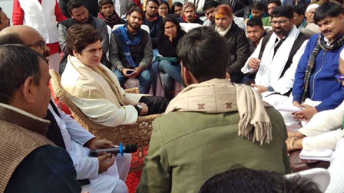 priyanka gandhi in varanshi