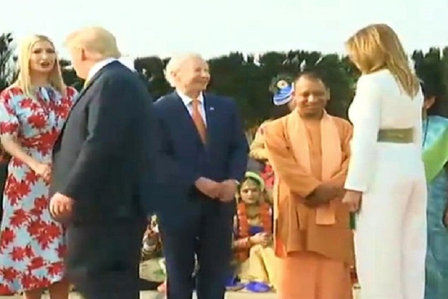 US President Donald Trump arrives in Agra with wife Melania to see Taj Mahal