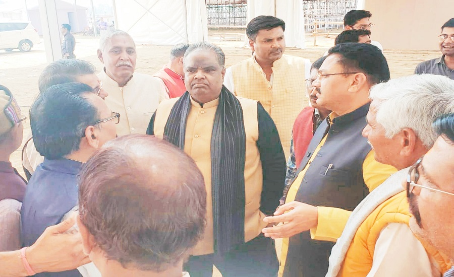 Bundelkhand president of BJP witnessed preparations for Prime Minister Narendra Modi's program