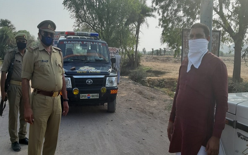 Corona lockdown in Banda UP-MP border seal