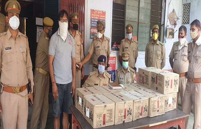 Home delivery of liquor with ration from grocery store, one arrested