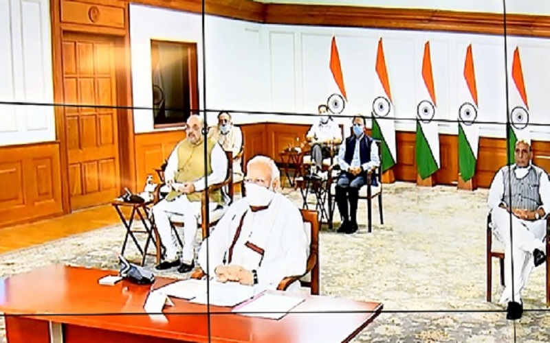 Prime Minister Modi discusses video conferencing with all chief ministers
