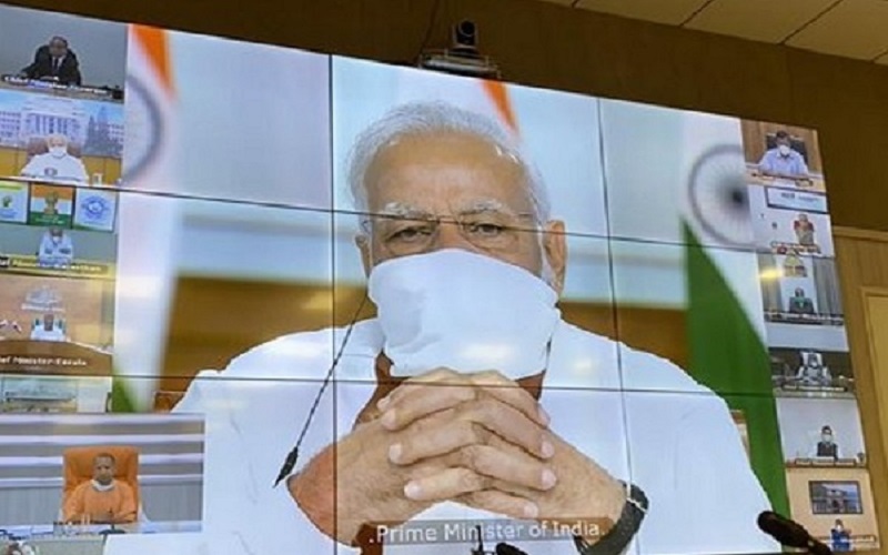 Prime Minister Modi discusses video conferencing with all chief ministers