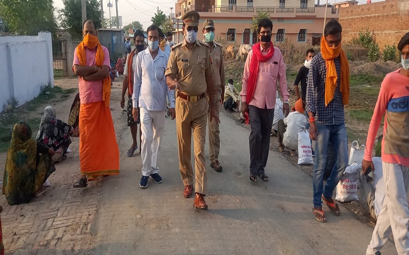 Banda police's good-hearted face shines in the lockdown