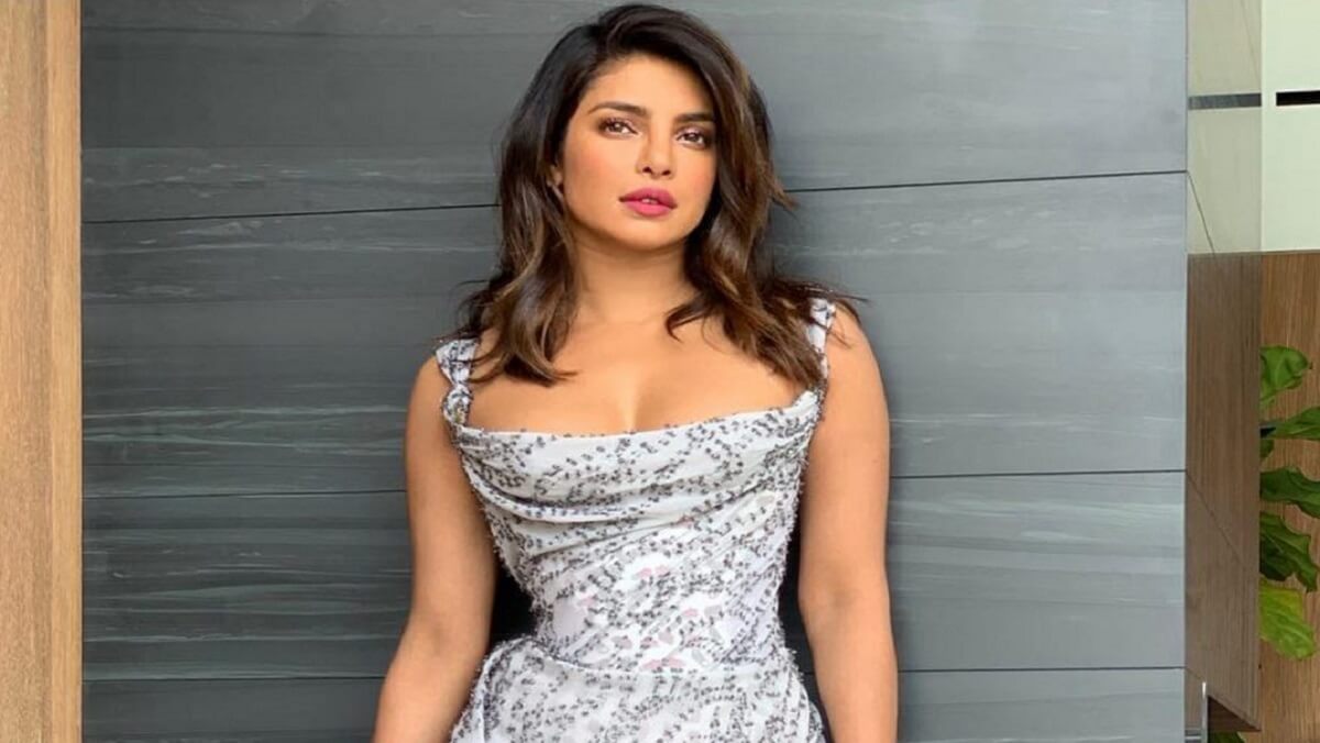 Hot Beautiful Bollywood Actress Priyanka Chopra's Cute Look Shade on Social Media