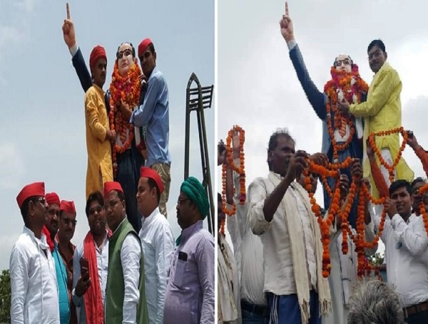 Baba Saheb Ambedkar's new statue installed in Banda