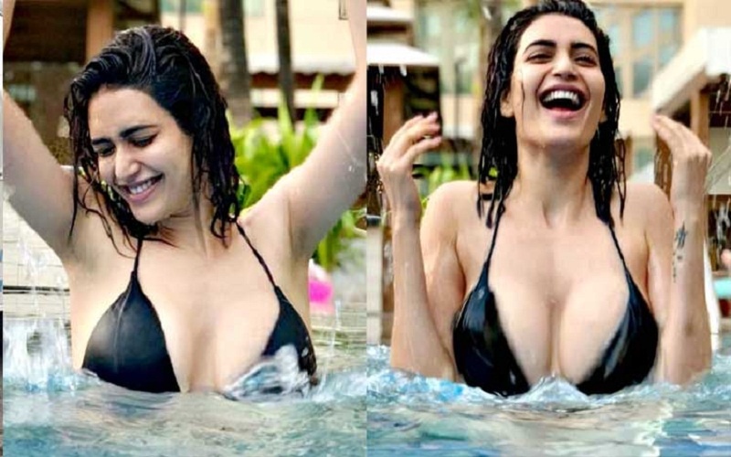 Actress Karishma Tanna's stunning look in a butter-fly mask will make you crazy
