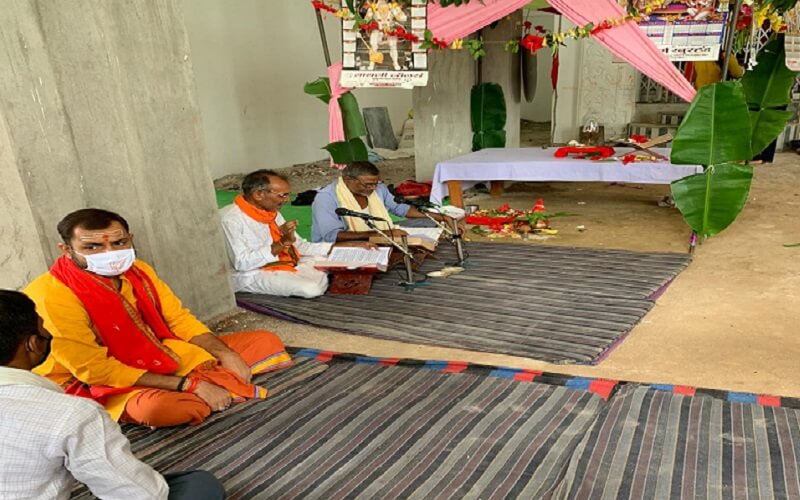 Shri Ram Temple Bhoomi Poojan: MLA immersed in devotion, unbroken Ramayana in 20 temples of the city including 90 villages