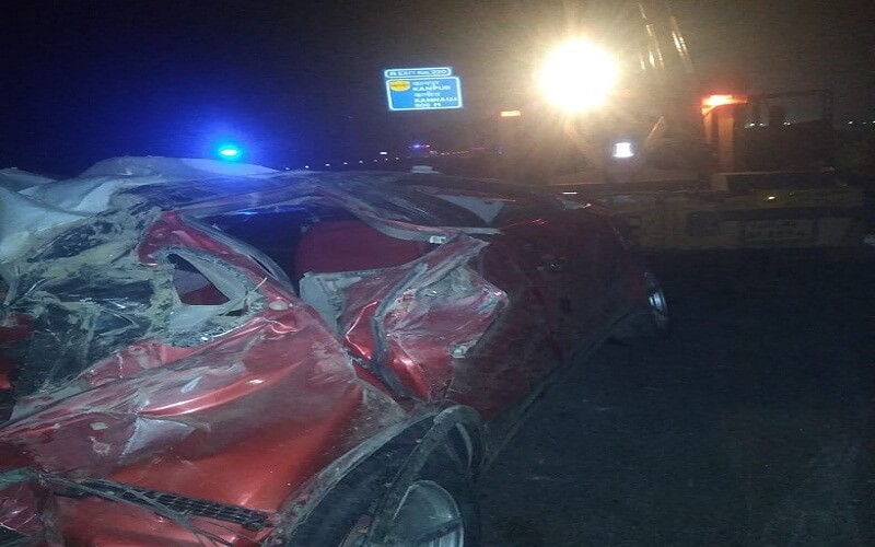 Kanpur: car collides with a bunch of Nilgai on expressway, two killed-three injured