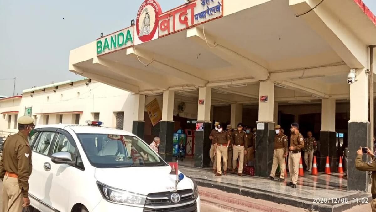 Banda IG visited city to review situation during Bharat Bandh
