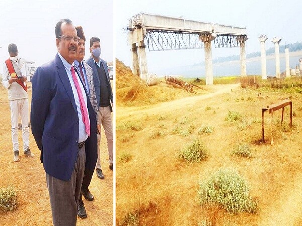 Banda commissioner inspects bridge under construction, directs to complete work soon