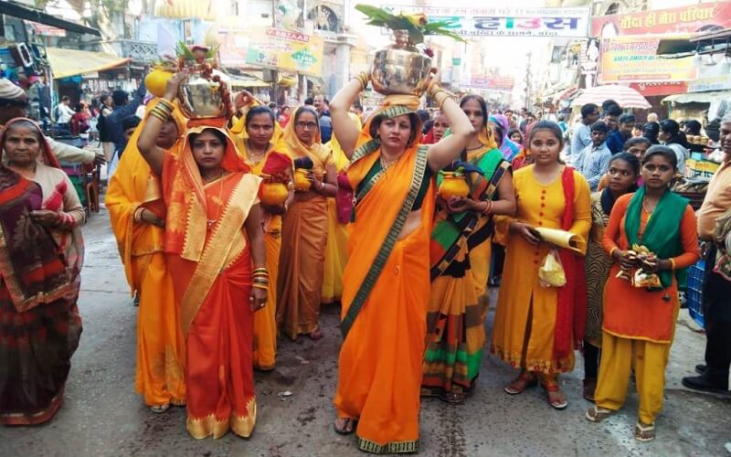 Inauguration of Pitambara Mahayagya with Shobha Yatra in Banda