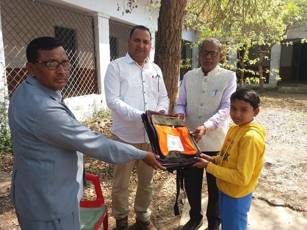 School Bag Delivery at Banda GIC