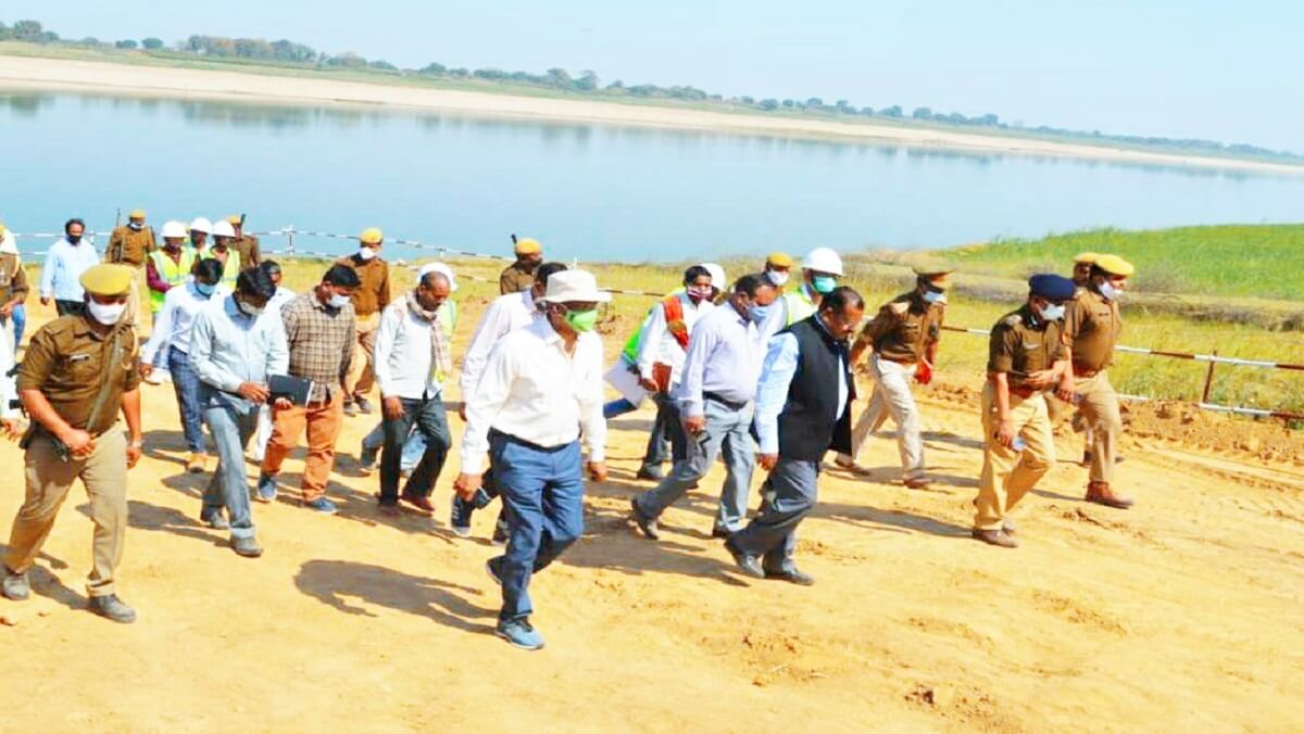 Officials arrive at Dame site in view of CM Yogi's possible visit to Banda