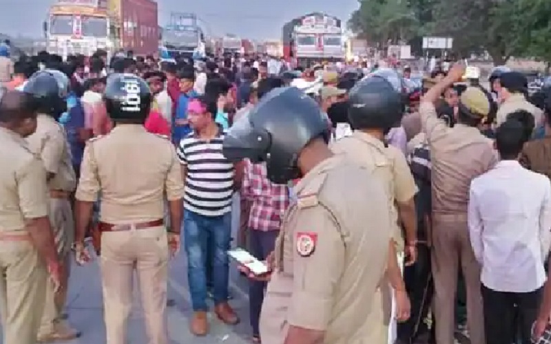 UP : drunk driving daroga crushed  bike rider uncle and nephew , both killed
