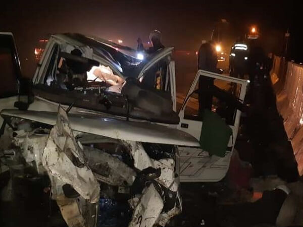 UP : horrific accident on expressway: 5 killed, 3 injured including four police personnel