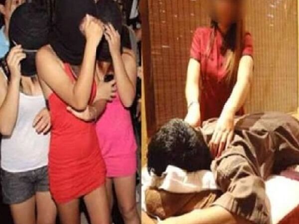 Lucknow: Sex racket, 5 girls 3 men objectionable items were found under guise of spa VIP area of ​​ capital.