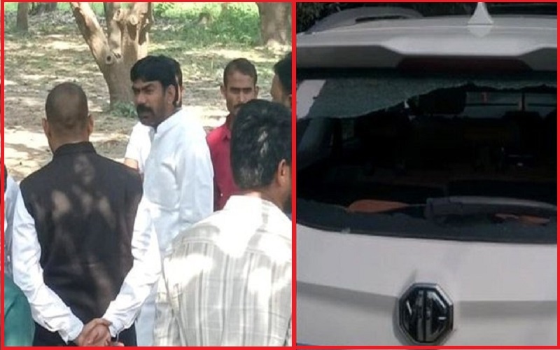 UP Election 2022 : Attack on SP candidate Gulshan Yadav in Kunda, supporter of Raj Bhaiya who beats him
