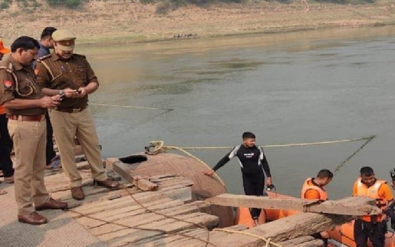 dead body of driver of truck that fell into Yamuna rever in Banda also found, family members cried bitterly