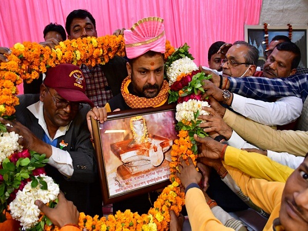 Sahu Rathore Chetna Mahasabha supported Sadar MLA Prakash Dwivedi in Banda