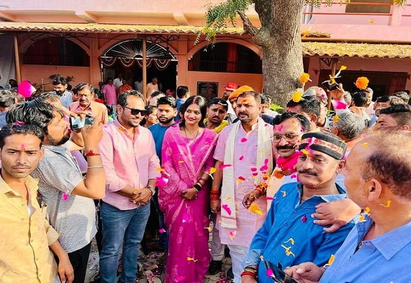 Holi meeting ceremony in Banda Sangh office, all BJP leaders gathered