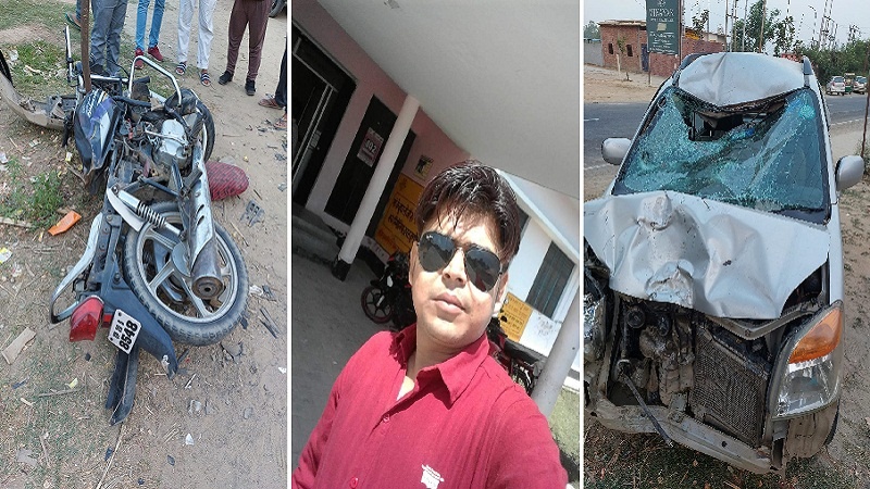 Accident in Amroha, uproar over  death of two health workers