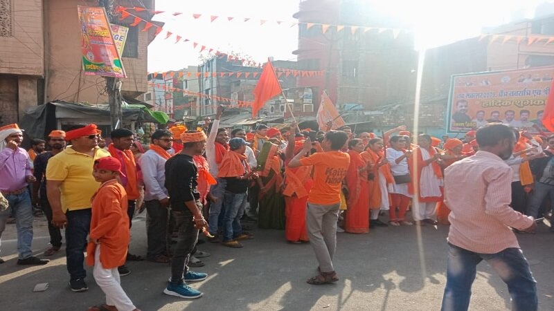 Ram devotees celebrated Ram birth anniversary by taking out grand procession in Banda