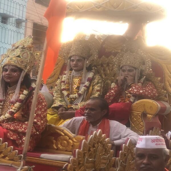Ram devotees celebrated Ram birth anniversary by taking out grand procession in Banda
