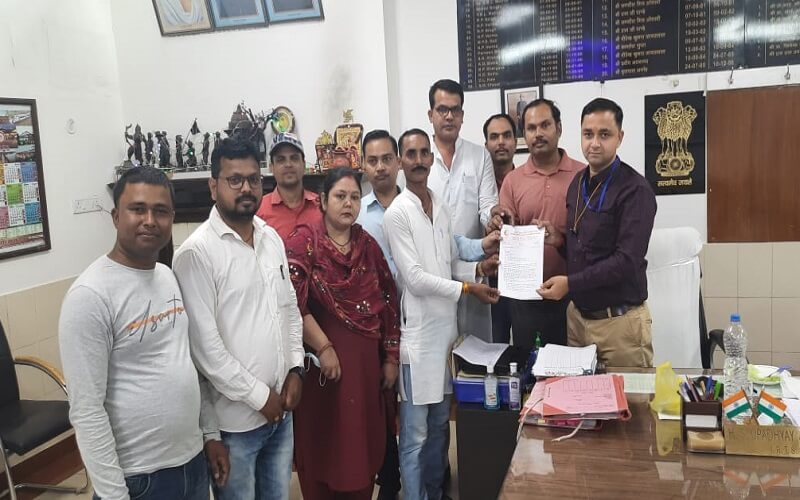 Railway employees raised demand for old pension scheme in Kanpur