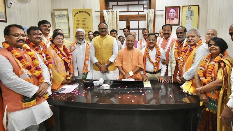 Rajya Sabha Election : All 8 candidates of BJP filed nomination in Lucknow 