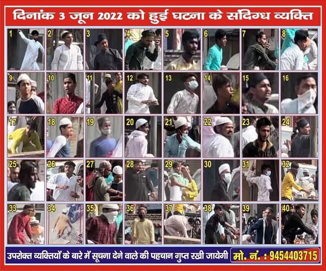 Kanpur Violence : Posters of miscreants released in Kanpur, police asked for help in identification