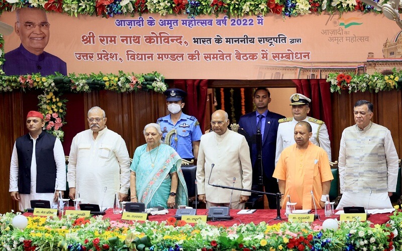 UP : President Ram Nath Kovind addressed Joint House in Vidhan Bhavan
