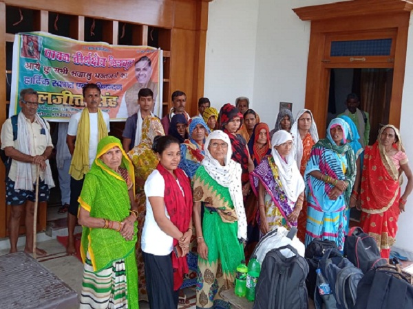 BJP leader and former MLA provided refreshments and food to devotees