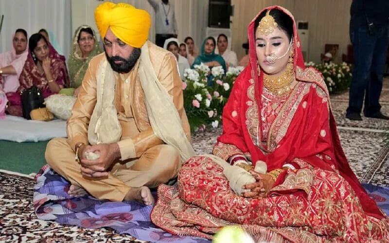 Bhagwant Mann Marriage : Bhagwant Mann became the groom again, married to Gurpreet Kaur, 20 years younger