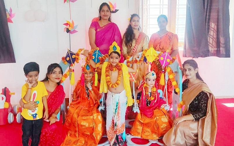 Children of Euro Kids Educational Institute had a blast on Janmashtami