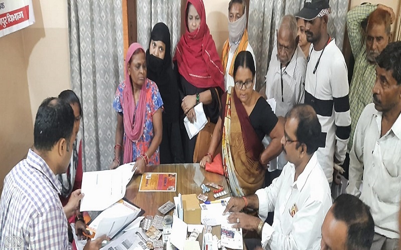 Hundreds of people benefitted in Seva Bharti's free medical camp in Kanpur