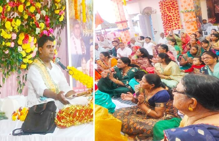 Second day of Shrimad Bhagwat Katha in Banda