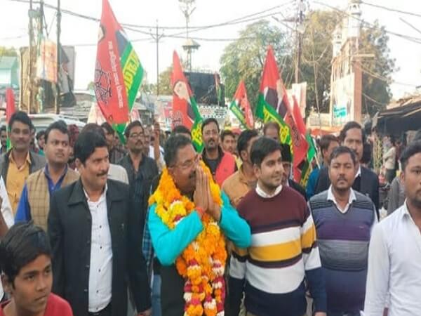 Banda : Restored Municipal President arrived to take charge